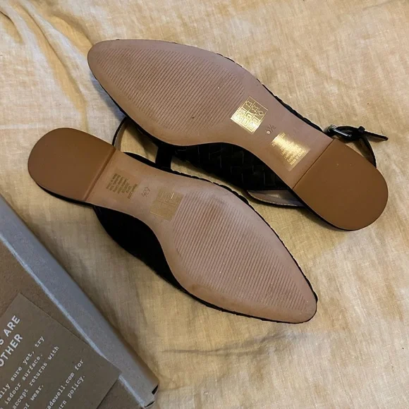 BNIB Madewell Remi Woven Slingback Flats - Picture 6 of 8